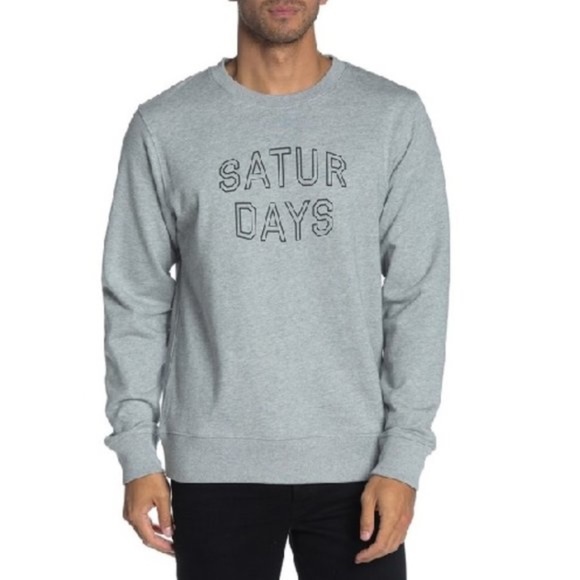 SATURDAYS NYC Bowery Convex Logo Pullover - Picture 1 of 6